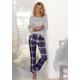 Pyjama H.I.S Gr. 32, blau (blau, kariert) Damen Homewear-Sets Pyjamas