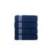 Brooks Brothers Herringbone 4 Pcs Hand Towels Turkish Cotton in Navy | Wayfair herrnvy4h
