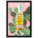 Oliver Gal Silver Tequila, Mexican Silver Drink Modern Pink - Graphic Art on Paper in White/Brown | 54 H x 36 W x 1.75 D in | Wayfair