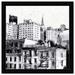 Oliver Gal Quiet City Buildings Sketch Modern White - Picture Frame Graphic Art Paper in Black/White | 0.75 D in | Wayfair 30022_24x24_PAPER_FLAT