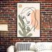 IDEA4WALL Women's Framed Canvas Print Wall Art Line Art Woman Face & Watercolor Dot | 24 H x 16 W x 1.5 D in | Wayfair 606958209276