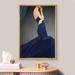 IDEA4WALL Women's Framed Canvas Print Wall Art Stylish Woman w/ Blue Gown People Fashion Illustrations Modern Art Glam Portrait Dramatic Multicolor Ultra Fo Canvas | Wayfair