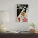 East Urban Home 'Soviet Space Poster of a Cosmonaut, Stars, & a Rocket' Vintage Advertisement on Canvas Canvas, in Black/White | Wayfair