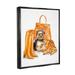 Stupell Industries Orange Yorkie Puppy Dog Fashion Purse Accessories Canvas Wall Art By Ziwei Li Canvas in Brown/Orange | Wayfair am-104_ffb_16x20