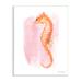 Stupell Industries Gentle Orange Seahorse Speckled Pink Watercolor Detail Wall Plaque Art By Diane Neukirch in Brown/Orange/Pink | Wayfair