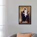 Astoria Grand 'The Seated Madonna (Madone Assise)' by William-Adolphe Bouguereau Painting Print on Wrapped Canvas Metal in Black/Gray | Wayfair