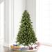 The Holiday Aisle® 6.5' Green Artificial Christmas Tree w/ 450 Multi-Colored Lights w/ Stand in White | 78 H x 42 W in | Wayfair HLDY3128 32574707