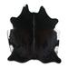 Black/White 84 x 72 x 0.25 in Area Rug - Foundry Select Bhahadur Handmade Cowhide Novelty 6' x 7' Cowhide Area Rug in Cowhide, | Wayfair
