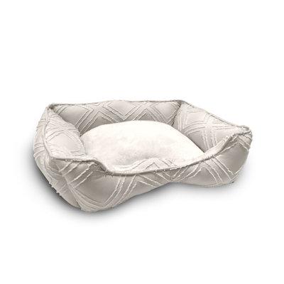 Tucker Murphy Pet™ - Luxury Dog Bed - Clipped Jacquard Cuddler For Small To Medium Dogs - Machine Washable - Pamper Your Pet w/ Cozy Beds in Brown