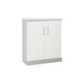 Sans Marque - Armoire portes battantes Fun Color h 107 cm - blanc - Maxiburo - Blanc