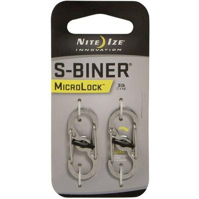 Nite Ize - NI-LSBM-11-2R3 Karabiner MicroLock S-Biner 2 35 mm x 15 mm x 7 mm 2 St.