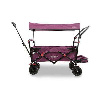 Beach Bollerwagen faltbar FX-CTB800 Purpur mit Dach - Strandwagen klappbar extra breite Räder Image