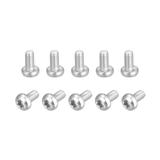 M2.5x5mm Torx Security Machine Screws, 10pcs 316 Stainless Steel Pan Head Screw - Silver