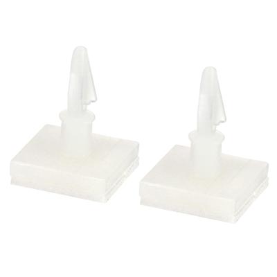 50 Pcs 0.31" Height Adhesive Standoff Reverse Mount Insulation Bracket White