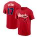 Men's Nike Shohei Ohtani Red Los Angeles Angels City Connect Name & Number T-Shirt