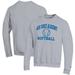 Men's Champion Gray Air Force Falcons Softball Icon Crewneck Pullover Sweatshirt