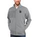 Men's Antigua Heather Gray Cal State Long Beach The Course Full-Zip Jacket