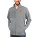 Men's Antigua Heather Gray Tennessee Volunteers Course Full-Zip Jacket