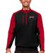 Men's Antigua Black/Red Clark Atlanta University Panthers Team Quarter-Zip Pullover Top