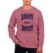 Men's Uscape Apparel Maroon Liberty Flames Pigment Dyed Fleece Crewneck Sweatshirt