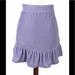 J. Crew Skirts | J. Crew Velvet Ruffle Skirt In Light Purple Nwt | Color: Purple | Size: S