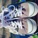 Polo By Ralph Lauren Shoes | Like New- Polo Ralph Lauren High Top Canvas Tennis Shoes | Color: Gray/White | Size: 8.5