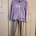 Nike Matching Sets | Girls Nike Outfit Pullover Hoodie Leggings Size 6x | Color: Gray/Purple | Size: 6xg