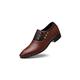 EndoraDore Mens Oxfords Leather Lace Ups Dress Shoes Slip On Pointed Toe Derbys Classic Formal Business Shoes Smart Brogues Brown