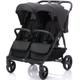 Zwillingswagen FILLIKID "Duo, schwarz melange" schwarz (schwarz melange) Baby Kinderwagen Geschwisterwagen