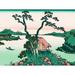 ArtVerse Japanese Lake Wood Block Print Removable Art Wall Decal Vinyl in White | 36" H x 48" W | Wayfair HOK087A3648A