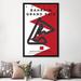 East Urban Home Minimal Movie 'F1 Bahrain Race Track' Graphic Art Print on Canvas Metal in Black/Red | 60 H x 40 W x 1.5 D in | Wayfair