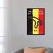 East Urban Home Minimal Movie 'F1 Francorchamps Race Track' Graphic Art Print on Canvas in Black/Gray/Red | 48" H x 32" W x 1.5" D | Wayfair