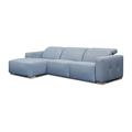 Indigo Reclining Sectional - Eleanor Rigby Capri 97" Wide Genuine Leather Reclining Sofa & Chaise Genuine Leather | 33 H x 97 W x 70 D in | Wayfair