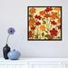 East Urban Home 'Happy Home Flowers II' Print on Canvas, Cotton in Green/Red/Yellow | 26 H x 26 W x 1.5 D in | Wayfair