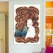 East Urban Home 'Mermaid' Graphic Art on Wrapped Canvas Canvas, Cotton in Brown/Orange/White | 26 H x 18 W x 1.5 D in | Wayfair