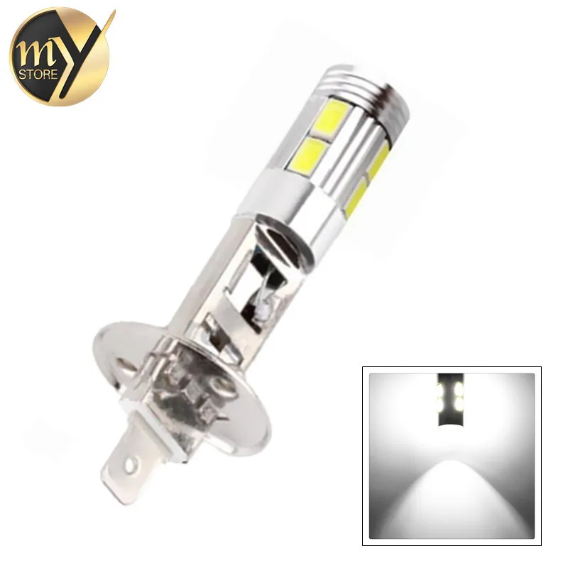 Lampe LED haute puissance pour voiture, lampe antibrouillard, ampoule automatique, source de lumière, parking, lumière blanche pour sauna, H1 5630 smd, 12V, 6000K