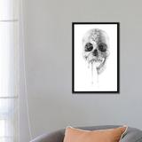 East Urban Home 'Crystal Skull' Graphic Art on Wrapped Canvas in Blue/Gray/Green | 26 H x 18 W x 1.5 D in | Wayfair