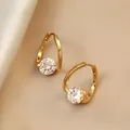 Boucles d'oreilles coréennes en cristal pour femmes goujon de mode classique nouveaux accessoires