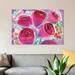 East Urban Home Red Roses by Sara Franklin - Wrapped Canvas Gallery-Wrapped Canvas Giciee Print, Cotton in Blue/Orange/Pink | 26 W in | Wayfair