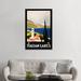 East Urban Home Italian Lakes Travel Poster by Studio W - Graphic Art Print on Canvas Metal in Blue/Green/Red | 26 H x 18 W x 1.5 D in | Wayfair