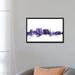 East Urban Home 'Cape Town, South Africa Skyline' by Michael Tompsett Graphic Art Print on Wrapped Canvas Metal in Indigo | Wayfair