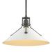 Hubbardton Forge Henry 1 - Light Single Cone Pendant in White | 8.9 H x 14.4 W x 14.4 D in | Wayfair 134550-1085