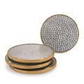 Mascot Hardware Hammered Coaster in Gray/Yellow | 0.25 H x 4 D in | Wayfair CTR069