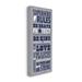 Stupell Industries Grey & Navy Superhero Rules Typography by Stephanie Workman Marrott - Graphic Art Canvas/ in Blue/Red | Wayfair