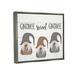 Stupell Industries Gnome Sweet Gnome Mythical Garden Elf Pun Canvas Wall Art By Daphne Polselli Canvas in Gray/White | Wayfair ab-820_ffl_16x20