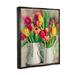 Stupell Industries Colorful Tulip Assortments In Farm Pitchers Canvas Wall Art By Ziwei Li Canvas in Green/Pink/Yellow | Wayfair ab-920_ffb_16x20