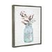Stupell Industries Handmade Soap Jar Flower Bathroom Word Design Canvas Wall Art By Lettered & Lined Canvas in Blue | Wayfair wrp-1397_ffl_16x20