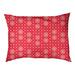 Tucker Murphy Pet™ Byrge Lattice Outdoor Dog Pillow Polyester/Fleece in Red | Large (42.5 W" x 32.5" D x 14" H) | Wayfair