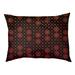 Tucker Murphy Pet™ Byrge Lattice Outdoor Dog Pillow Polyester/Fleece in Red/Orange | Large (42.5 W" x 32.5" D x 14" H) | Wayfair