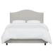 Joss & Main Harvey Low Profile Standard Bed Upholstered/Cotton in Gray/White | 51 H x 78 W x 83 D in | Wayfair 12C0058238B64C8BBC9C0A30D8E225AA